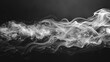 Smoke drifting across the frame in an elegant wave, in classic shades of black and white, suggesting the grace of old Hollywood films.