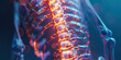 Scoliosis: The Spinal Curvature and Back Pain of Skeletal Deformity - Imagine a scene where the spine has an abnormal sideways curvature, leading to back pain and potentially affecting posture 