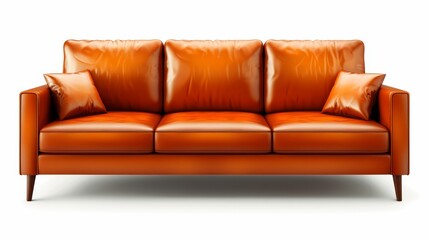 Wall Mural -   A tight shot of a couch with two pillows at its back and one pillow supporting its head