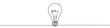 Continuous line drawing of light bulb. One line drawing background. Vector illustration. Single line electric lamp icon.