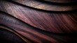   A tight shot of wooden edges, showcasing wavy woodgrains and external grain patterns