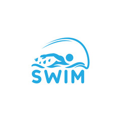 swim logo design, swimming logo , vector illustration icon, Summer logo design, swimming man logo icon vector illustration 