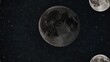 Craft an image showcasing the universe with the white light of the moon casting a gentle glow. Capture the ultra-realistic details of the moon's surface, the soft illumination it provide-Ai Generative