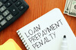 Loan Prepayment Penalty is shown using the text