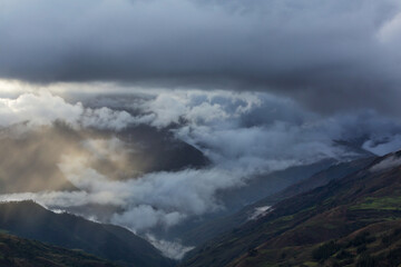 Sticker - Fog in mountains