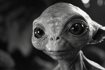 Leinwandbilder - A space-dwelling entity with eyes that can filter and focus different spectrums of light, from infrared to ultraviolet,
