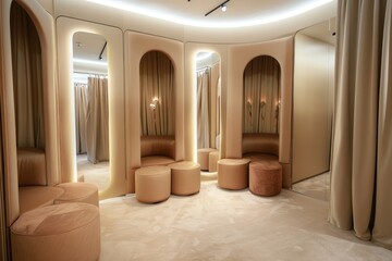 luxury fitting room interior design