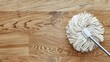 Clean hardwood floor with mop. Concept To clean a hardwood floor with a mop, you will need, a hardwood floor cleaner, a mop, a bucket, warm water, and a dry cloth