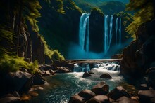 Waterfall In Kanchanaburi Country