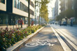 city infrastructure supporting extensive bike lanes for greener commuting