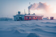 Scientists at Arctic station conducting climate research