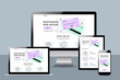 © byMechul - Flat design of responsive website design