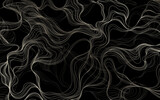 Fototapeta Perspektywa 3d - Abstract wavy, waving, billowy, squiggly and squiggly lines. Curly hand drawn illustration.