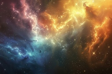 Wall Mural - cosmic vista filled with nebulae and stars
