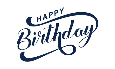 Wall Mural - Happy Birthday typography design vector, Happy Birthday text