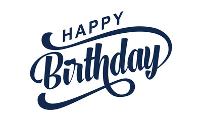 Wall Mural - Happy Birthday typography design vector, Happy Birthday text