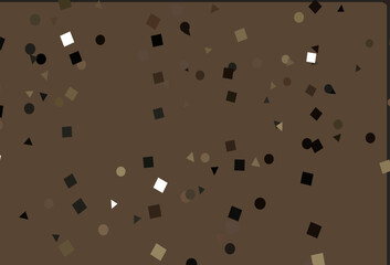 Fototapete - Light Black vector pattern in polygonal style with circles.