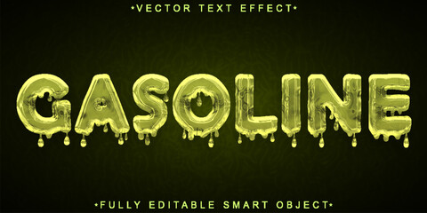 Poster - Dripping Gasoline Vector Fully Editable Smart Object Text Effect