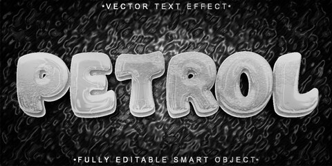 Poster - Gray Petrol Vector Fully Editable Smart Object Text Effect