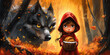 Illustration of Little Red Riding Hood
