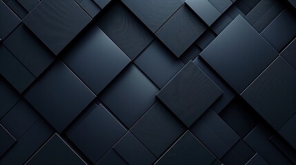 Wall Mural - A black and white image of squares and rectangles. The squares are arranged in a way that creates a sense of depth and texture. The image has a modern and minimalist feel to it