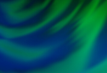 Poster - Dark Blue, Green vector colorful blur backdrop.