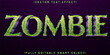 Horror Green Zombie Vector Fully Editable Smart Object Text Effect
