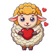 sheep with heart