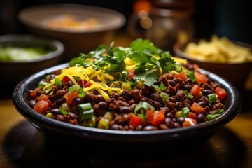 Wall Mural - Delicious homemade chili with beans and vegetables