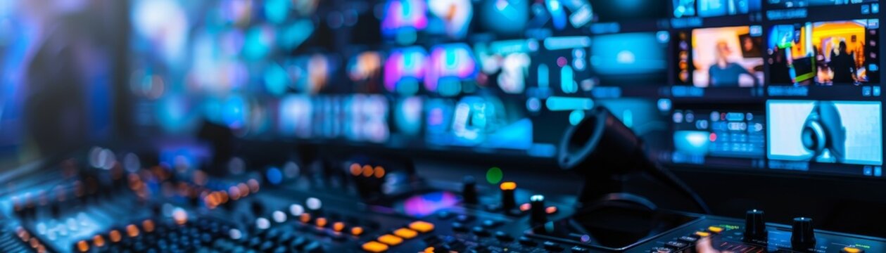 Professional Film Postproduction Editing Software Interface for Movies and Television