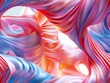 Engage audiences with a mind-bending fusion of swirling shapes and dynamic patterns, presented in a digital realm using unexpected camera angles that defy traditional perspectives