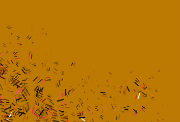 Fototapete - Light Pink, Yellow vector backdrop with long lines.