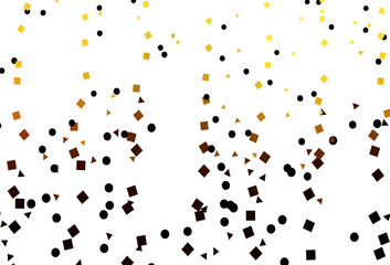 Poster - light orange vector pattern in polygonal style with circles.