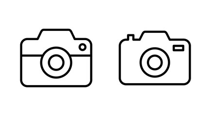 Camera icon set. photo camera icon. camera photography icon.