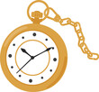 真鍮製のシンプルな懐中時計