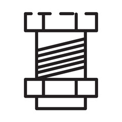 Poster - Carpenter Construction Engineering Line Icon