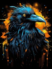 Wall Mural -  Intense Image of a Raven