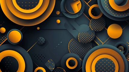 Exotic geometric shapes for design backgrounds in abstract style