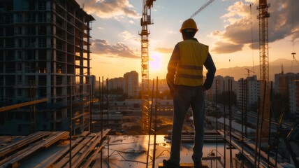 Industry worker or engineer working on industry project at work site