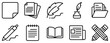 © Artcuboy - Complete Set of Copywriting Icons in Line Style