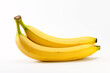 Banana fruits on white background