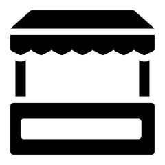 Poster - street food stall icon 