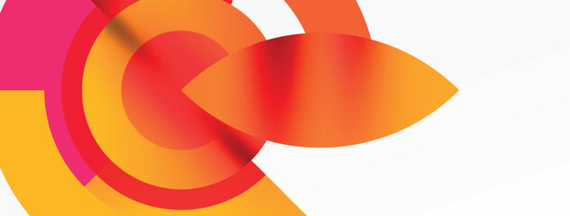 Aufkleber - A detailed view of a vibrant orange petal design displayed on a white background. The intricate pattern and graphics create an artistic circle symbol in carmine font