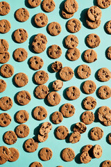 Wall Mural - background with cookies