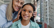 © peopleimages.com - Shopping, glasses or face of child with doctor for eye care, retail and vision for help or choice. Woman, kid or portrait of girl with optician or lens for new frames or optometry for prescription
