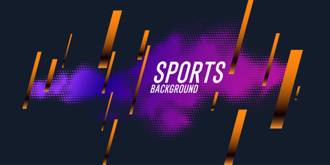 Poster - modern colored poster for sports. abstract geometric background. design poster with the flat figures. vector illustration.