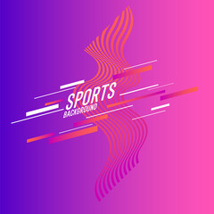 Poster - modern colored poster for sports. abstract geometric background. design poster with the flat figures. vector illustration.