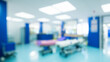 Abstract blur hospital and clinic interior for background. Generative Ai