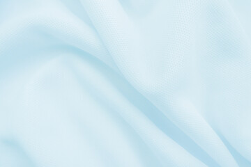 Wall Mural - Wavy Cloth. light blue fabric background