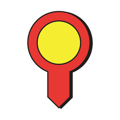 Sticker - Retro Location Icon